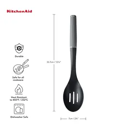 Ложка для сервіровки KitchenAid Coreline з прорізами сіра (KAS004OHCGG) - мініатюра 5