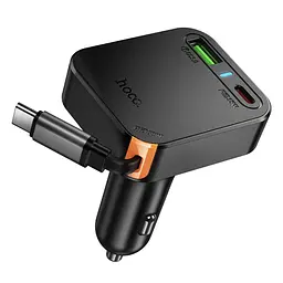 Зарядний пристрій Hoco NZ18 USB/ Type-C PD 65W з кабелем Type-C чорний - мініатюра 4