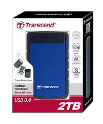 Зовнішній жорсткий диск Transcend StoreJet 25H3B 2 TB (TS2TSJ25H3B) [68584] - мініатюра 4