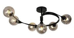 Люстры светильники в стиле лофт молекула Levistella 756PR3195-6 BK+BK