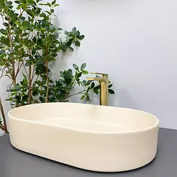Умивальник VBI Verona 60 beige matt накладний VBI-011323 - мініатюра 5