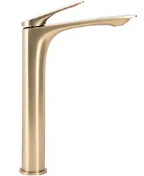 Змішувач для умивальника Rea Avalon високий, brushed gold (REA-B2705) - мініатюра 2