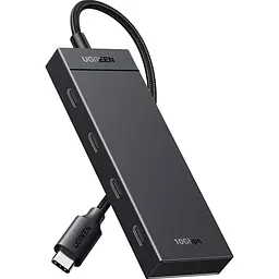 USB-Хаб Ugreen CM806 USB-C to 4xUSB-C 3.2 Gen2 Black (35584)