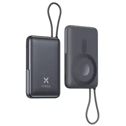 Батарея універсальна Vinga 10000 mAh 22.5W/15W/2.5W Wireless (VPBB1022WL) - мініатюра 2