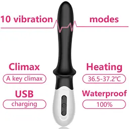 Вібратор B - Series Fox G-spot, 19.6 см (чорний) - мініатюра 6