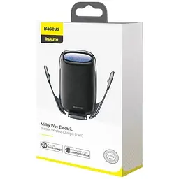 Держатель BASEUS Milky Way Electric Bracket Wireless Charger (15W) (WXHW02-01) - мініатюра 5
