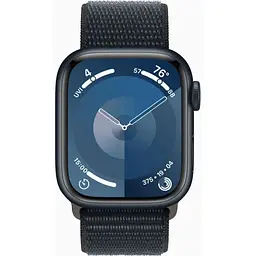 Apple Watch Series 9 GPS 41mm Midnight Aluminium with Midnight Sport Loop MR8Y3 - мініатюра 2
