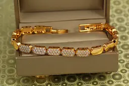 Браслет Xuping Jewelry Квантовий пульс 16.5 см 6 мм золотистий