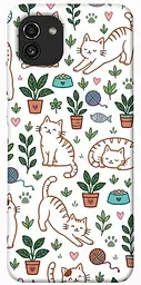 TPU чохол Demsky Cats pattern для Samsung Galaxy A03
