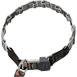 Нашийник для собак Sprenger neck-tech fun суворий, пластинчастий, із застібкою ClicLock, нержавіюча сталь