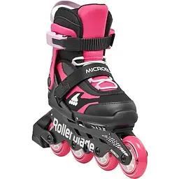Ролики Rollerblade Microblade 33-36.5 Black/Pink (1012-86B0751530-NJ02-33-36.5) - мініатюра 4