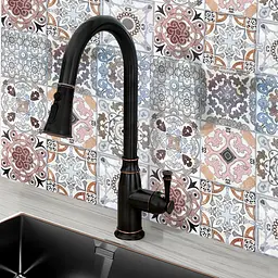 Змішувач для кухні з витяжним виливом Rea Deco black (REA-B0182) чорний матовий - мініатюра 2