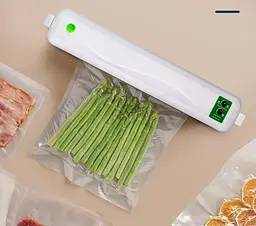 Вакуумний пакувальник NEW Vacuum Sealer ZWPA-001 вакууматор білий із зеленим - мініатюра 3