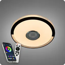 Люстра світлодіодна 517 Dlight RGB з пультом і колонкою 70Вт Білий (02179) - мініатюра 5