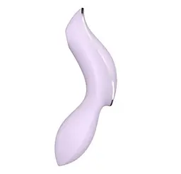 Вакуумний стимулятор клітора з вібрацією Satisfyer Curvy Trinity 2 бузковий - мініатюра 2