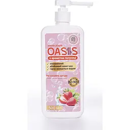 Мило рідке Nata-Oasis з ароматом полуниці, з дозатором, 500 мл - мініатюра 2