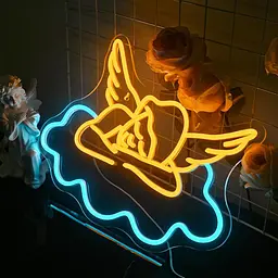 Знак Neon Sleep Angel для спальні, прикраса стін, прикраса спальні, ідея подарунка на День Святого Валентина, прикраса - мініатюра 4