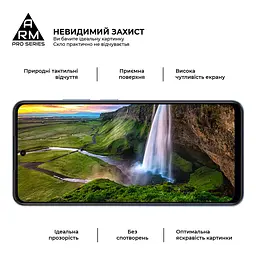 Захисне скло на Realme C65 4G з олеофобним покриттям, Pro, повне проклеювання, антистатичний і пиловідштовхуючий шар, 9H, самоклеючеся, 2.5D, на весь екран, антистатичний клей, ArmorStandart (ARM77901) - мініатюра 4
