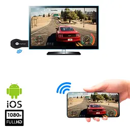 Бездротовий HDMI WiFi адаптер для TV AnyCast M9 Miracast подовжувач передавач з телефону на телевізор - мініатюра 2