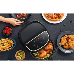 Аерофритюрниця Xiaomi Deerma Air Fryer KZ100 [DEM-KZ100] чорно-рожева [83657] - мініатюра 10