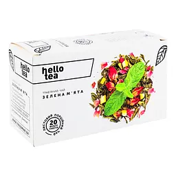 Чай трав'яний Hello Tea Зелена м'ята 40 г (20 шт. х 2 г) (930229) - мініатюра 2