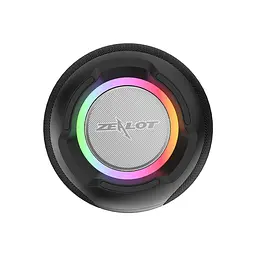 Портативна bluetooth колонка Zealot S53 TWS з LED підсвічуванням чорний - мініатюра 8