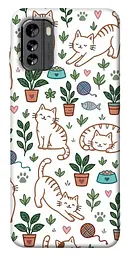 TPU чохол Demsky Cats pattern для Nokia G60