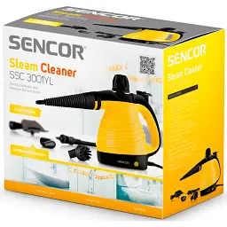 Пароочисник Sencor 1000 Вт жовтий (SSC3001YL) - мініатюра 3
