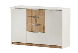 Комод Тоні 1250 Кашемір/Дуб Канелла натуральний 1250х430х830