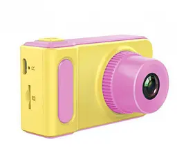 Дитячий цифровий фотоапарат Smart Kids Camera V7 жовто-рожевий