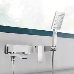Змішувач для ванни Qtap Swan Cascada з поворотним виливом (з душовим гарнітуром) QTSWA260CRM45565 Chrome - мініатюра 7