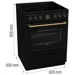 Електрична плита Gorenje GECS6B71CLB - мініатюра 2