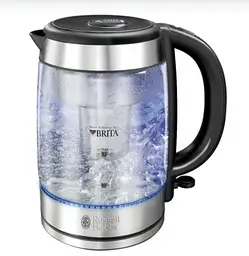 Електрочайник Russell Hobbs 20760-10 1л Brita Purity Filter Скляний чайник - мініатюра 2