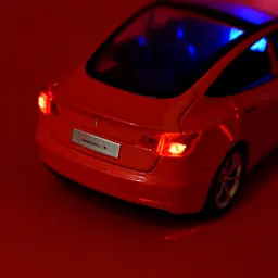 Колекційна металева модель автомобіля Автопром Tesla Model 3 з інерцією, світлом та звуком 1:24 - мініатюра 6