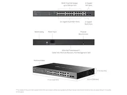 Комутатор TP-LINK Omada ES228GMP - мініатюра 6