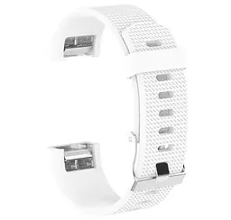 Силіконовий ремінець Primolux для фітнес браслета Fitbit Charge 2 S White - мініатюра 2