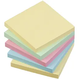 Блок для нотаток Buromax з клейким шаром 75х75 мм 450 аркушів пастель (BM.2317-99) - мініатюра 3