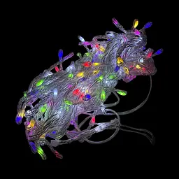 Гірлянда світлодіодна від мережі Y25-43M 19605 2.7 м 100 LED мультиколор з холодним білим - мініатюра 2