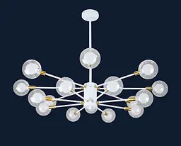 Люстра молекула в стилі лофт Levistella 7526078-16 WH - мініатюра 2