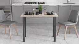 Стіл універсальний Knap Ferrum-decor 750x1200x600 Чорний метал ДСП Дуб Сан-Марино 16 мм (FRD-106347) - мініатюра 2