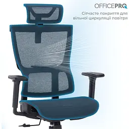 Офісне крісло OfficePro Elegant OC660-B-B-B Black [148662] - мініатюра 13