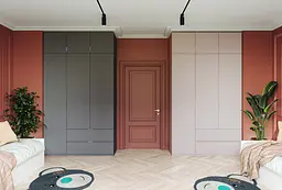 Розпашна Шафа для одягу Doros Лукас Графіт 3ДСП 120х50х240 (80737797) - мініатюра 2