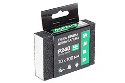 Губка шліфувальна Apro 100 x 70 x 25 мм x P240 пряма - мініатюра 2