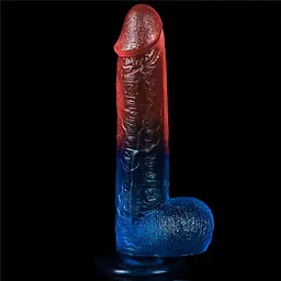 Фалоімітатор LoveToy Dazzle Studs 9" 23 см мульти - мініатюра 4