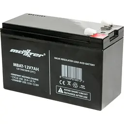 Акумулятор Maxxter AGM 12V (12V/7Ah/84Wh) (MBAT-12V7AH) [125704] - мініатюра 1