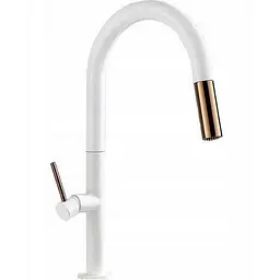 Змішувач для кухні Rea Apollo white/rose gold (REA-B9603) білий/золотий