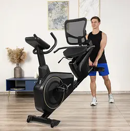 Горизонтальний велотренажер Gymtek XBR6000 електромагнітний золотистий - мініатюра 15