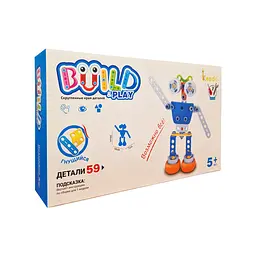 Конструктор дитячий Build&Play "Робот" Keedo J-7709, 59 елемента - мініатюра 2