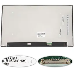 Матриця 15.6" B156HAN09.1 1920х1080, 30pineDP, IPS, 400cd/m2, 16.7M, 100% sRGB, LED, SLIM без дод. панелі, матова, роз'єм справа внизу для ноутбука