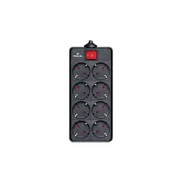 Мережевий фільтр живлення REAL-EL RS-8 PROTECT, 1.8m, black (EL122300021)